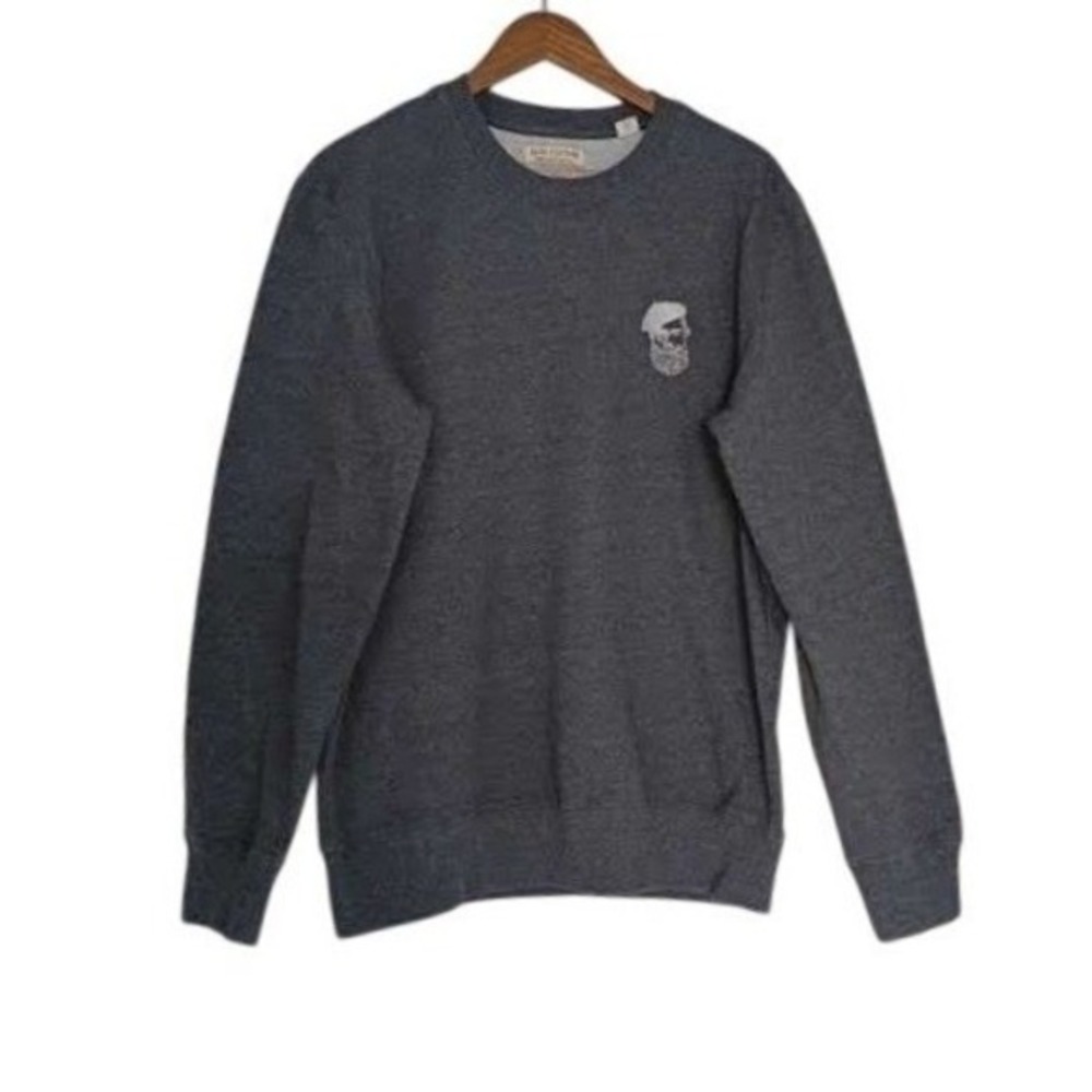 Katxi Clothing Sweatshirt L Dark Gray Skull Graphic Recycled Organic Cotton Euro